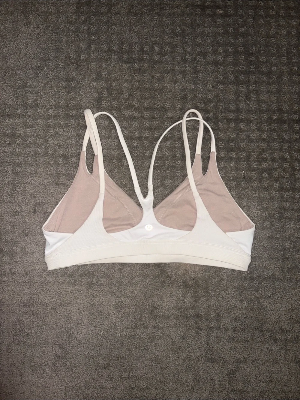 LULULEMON white sport bra